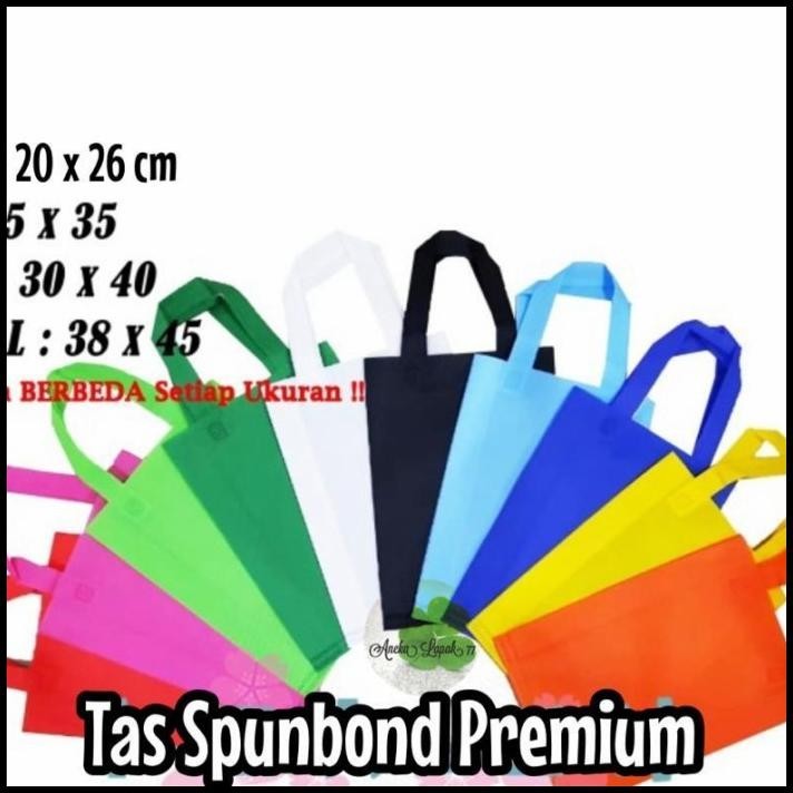 

HOT DEAL TAS SPUNBOND TALI POLOS GOODIE BAG HANDLE TAS PERNIKAHAN SYUKURAN !!!