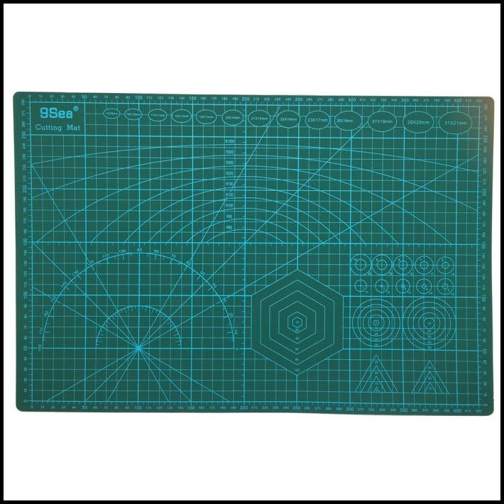 

HOT DEAL 9SEA WORK CUTTING MAT PAD A3 45 X 30CM - GREEN