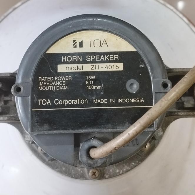 speaker corong toa masjid musholla zh-4015 15.5 inch 15w