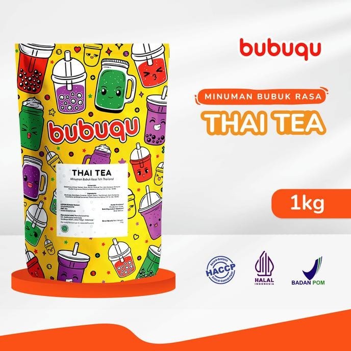 

TERBARU BUBUQU POWDER DRINK THAI MILK TEA - BUBUK MINUMAN TEH SUSU THAI 1 KG !!!!!
