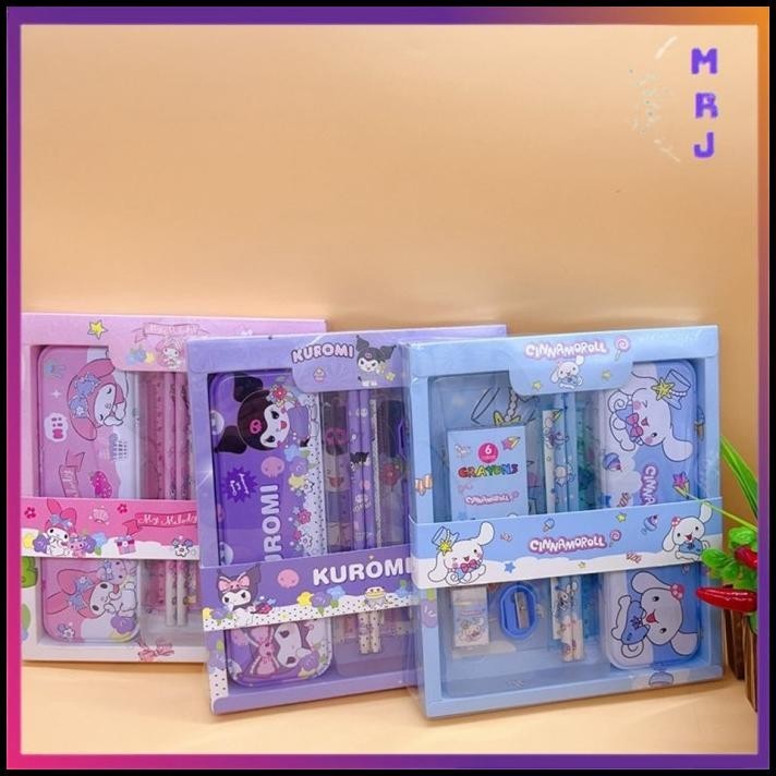 

HOT DEAL MRJ PAKET ALAT TULIS SET 7 IN 1 SET STATIONERY SET ALAT TULIS ANAK SEKOLAH