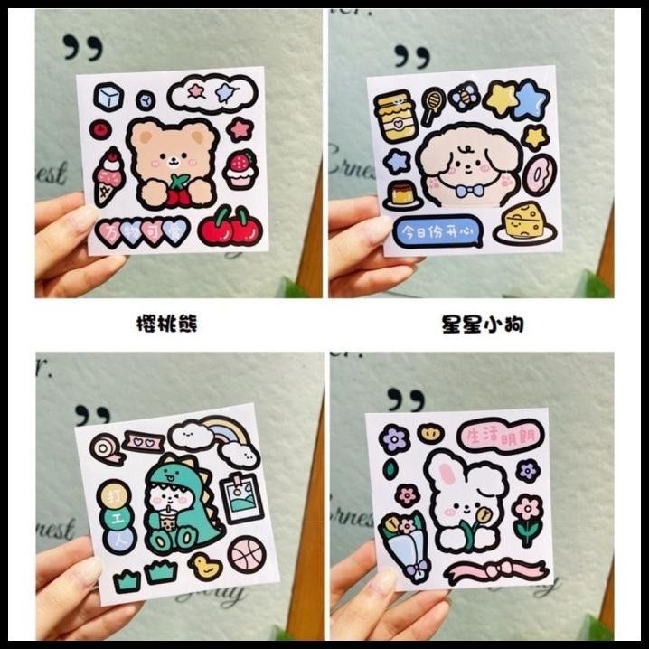 

HOT DEAL STICKER CARTOON CUTE KOREAN STYLE TAHAN AIR PVC KAWAII