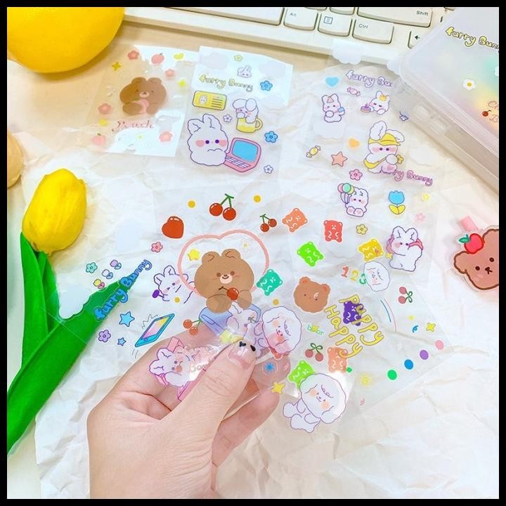 

HOT DEAL STICKER ANTI AIR KOREA DEKORASI SCRAPBOOK JOURNAL PLANNER !!