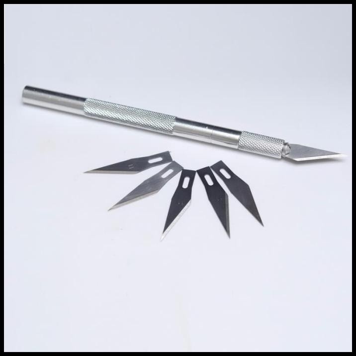 

TERMURAH WLXY METAL HANDLE HOBBY CRAFT KNIFE WITH 4 PCS BLADE SET - WL-9309 -