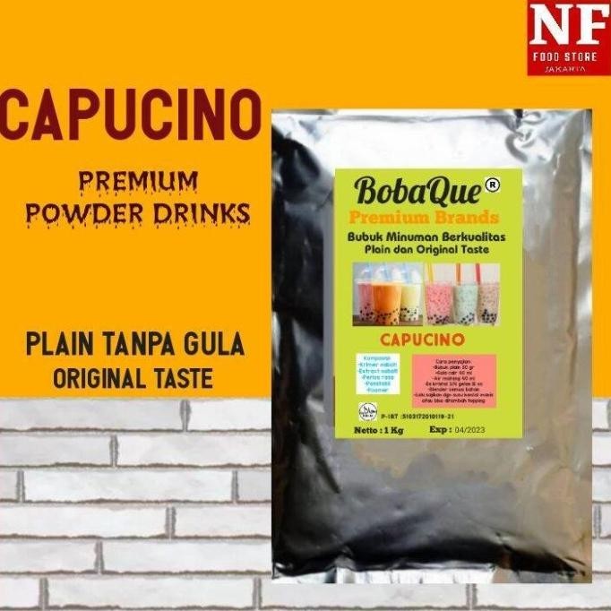 

READY STOCK CAPUCINO POWDER BUBUK MINUMAN PLAIN TANPA GULA KEMASAN 1 KG !!!!!