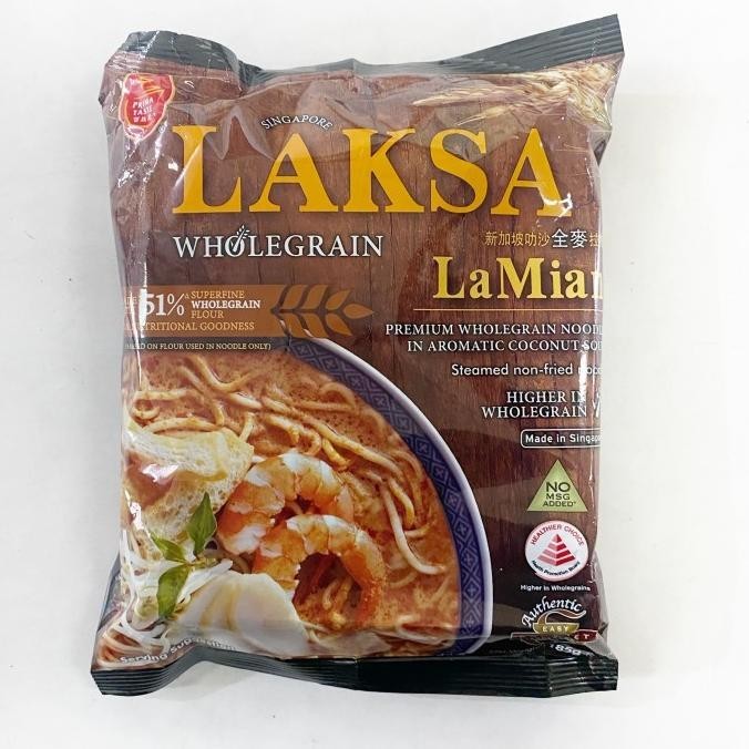 

NEW PRODUK MIE LAKSA LAMIAN PRIMA TASTE WHOLEGRAIN !!!!!