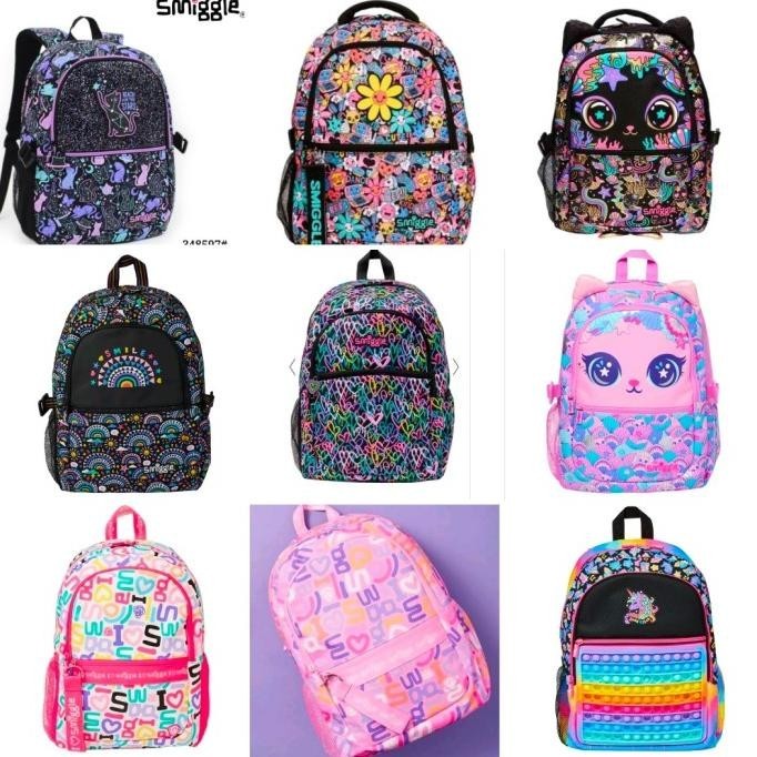 TERBARU | SMIGGLE BACKPACK BLACKCAT, PURMAID, STARRYCAT, I LOVE SMIGGLE,UNI/KADO
