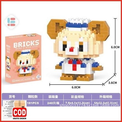 Serba Murah Mainan Bricks Karakter Spongebob / Pokemon / Kartun/ Puzzle / Lego / Lego 3D / Mainan Ed