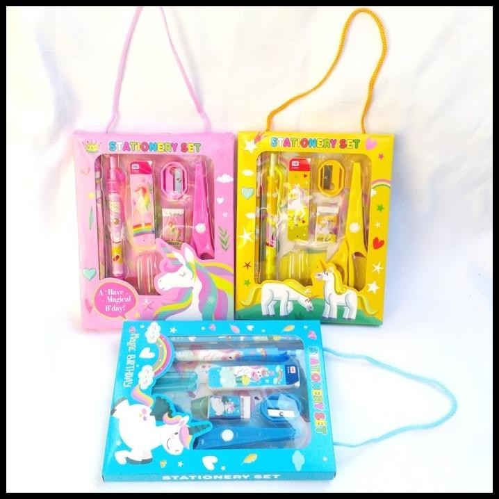 

HOT DEAL STATIONERY STUDY SET NO.2018 MOTIF UNICORN !!!!