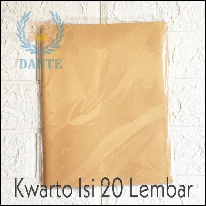 

TERBARU SAMPUL COKLAT POLOS KWARTO / BUKU TULIS BIASA ( PER PAK ) !