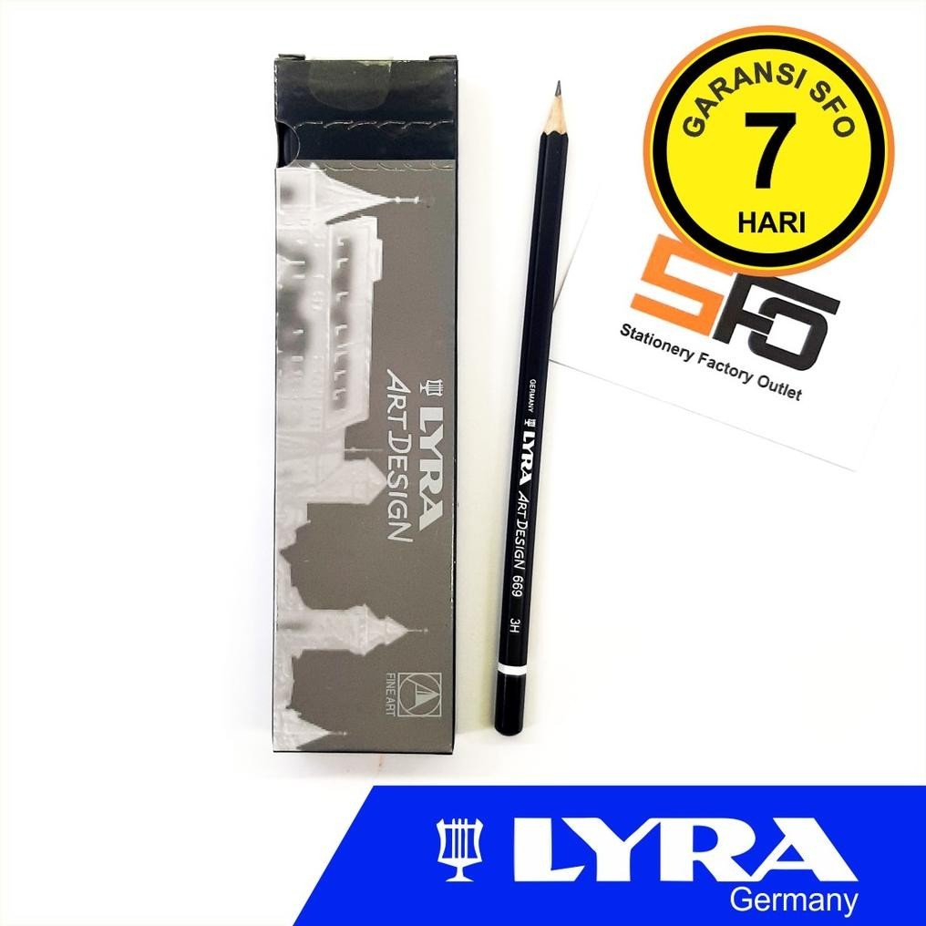 

Pensil Lyra Art Design 669 3H - Graphite Pencil 3H