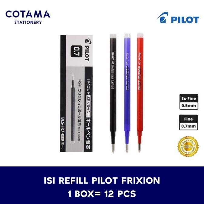 

Isi Refill Pulpen Frixion Clicker Erasable 0.5/0.7 - 1 Box Isi 12 Pcs | Casmenon