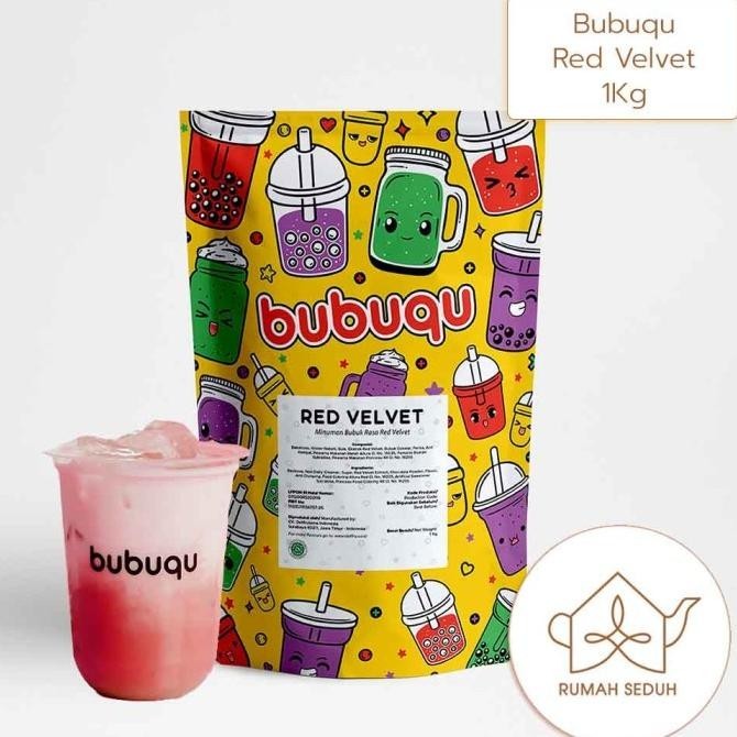 

TERBARU 1KG BUBUQU RED VELVET LATTE POWDER DRINK - BUBUK KUE RED VELVET !!!!!