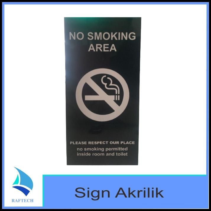 

GRATIS ONGKIR NO SMOKING SIGN AKRILIK | SIGNAGE NO SMOKING AREA | LABEL AKRILIK