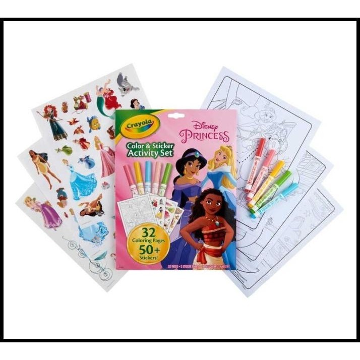 

BEST DEAL CRAYOLA DISNEY PRINCESS COLOR AND STICKER ACTIVITY SET WITH MARKERS