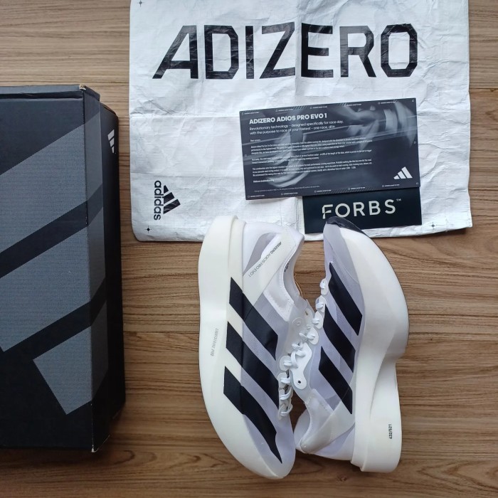 ADIDAS ADIZERO ADIOS PRO EVO 1 WHITE BLACK