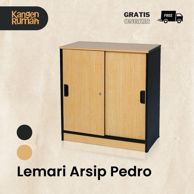 

Lemari Arsip Kantor Pedro/ Lemari Arsip Kabinet Sliding La 086- Beech Kualitas Premium