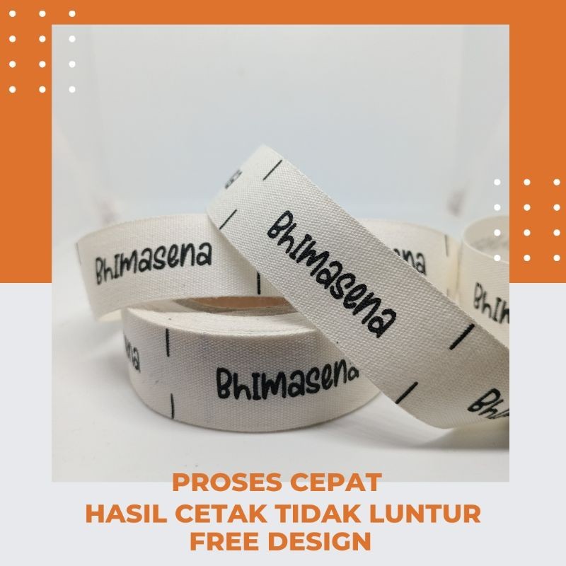 

label katun/label nama/label baju/label jahit