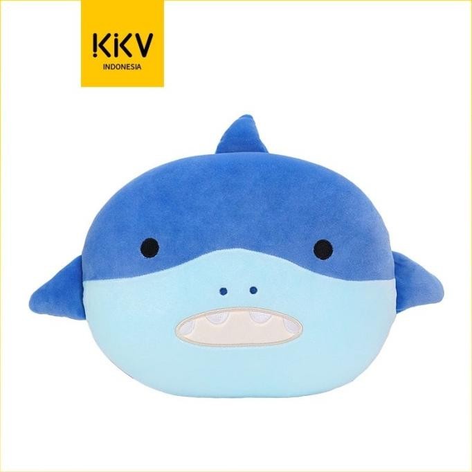 KKV ALBASOL Bantal Leher Bantal Boneka Hewan 2in1 Shark Dinosau Anjing