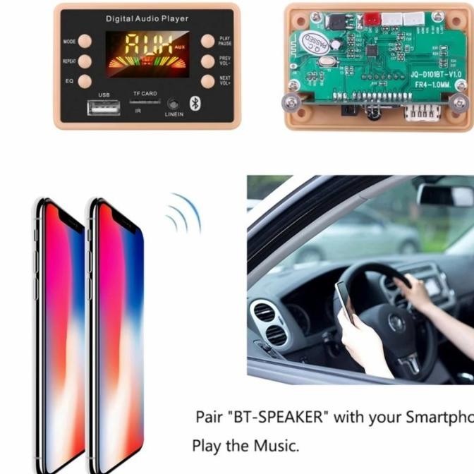 xon papan modul amplifier bluetooth mp3 player power audio speaker .