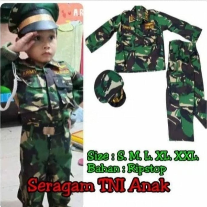 Stelan Loreng Anak/Baju Loreng Anak