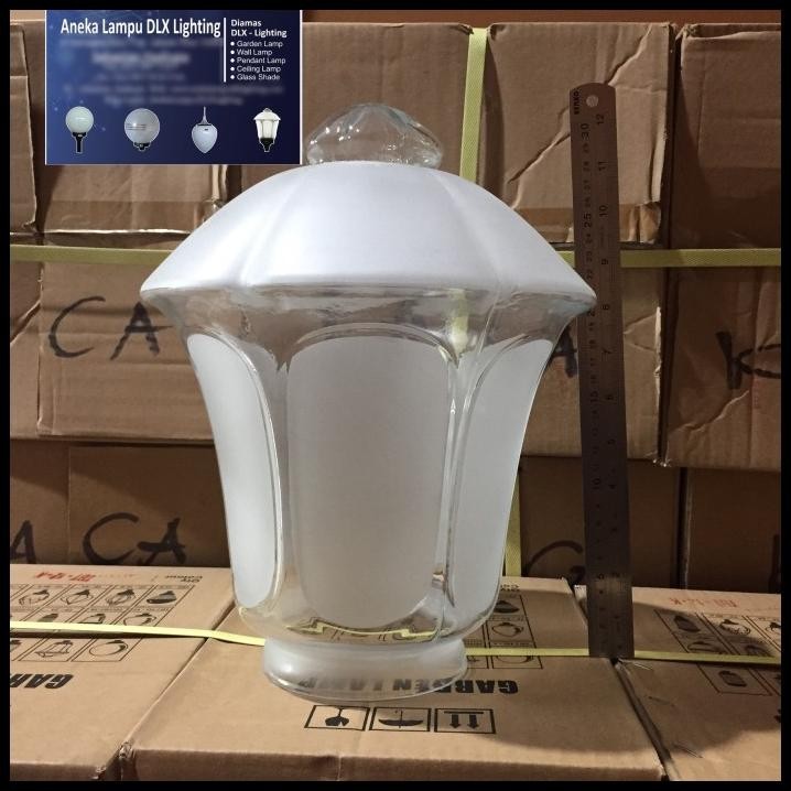 HANYA KACA TF 31 BESAR DLX LIGHTING LAMPU TAMAN PILAR