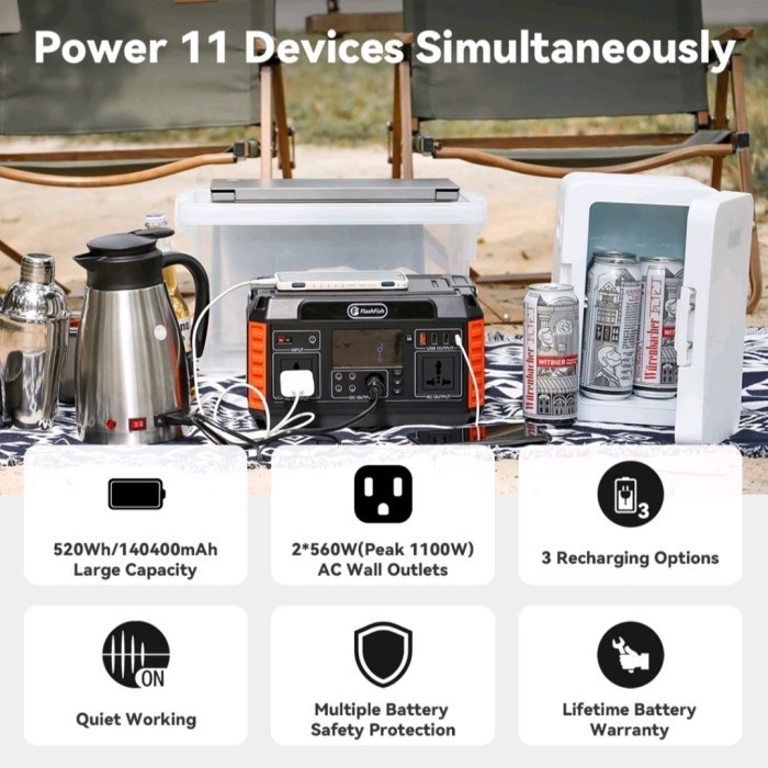 

Power Station Portable 220V 560 W Berkualitas