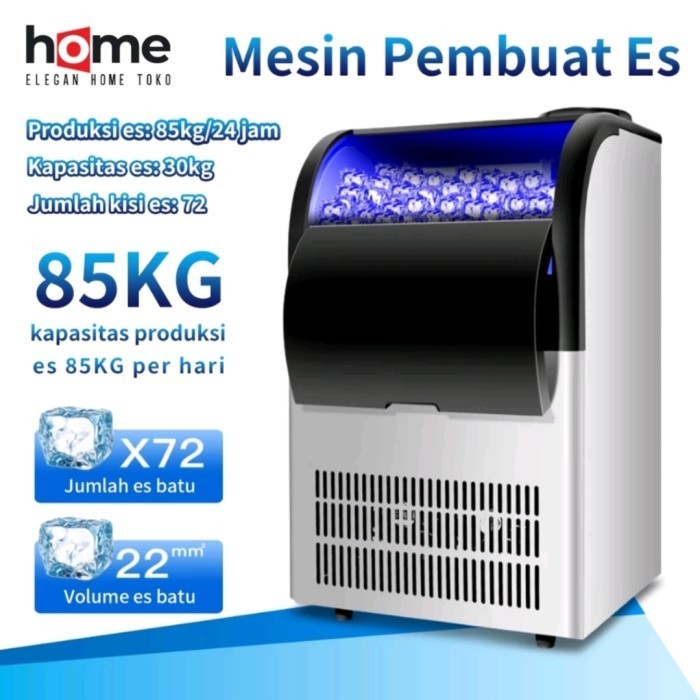 

Mesin Pembuat Ice Cube Ice Maker 65/85 Kg Berkualitas