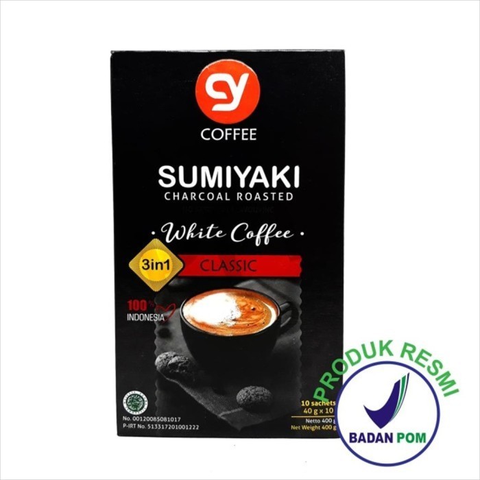 

Cy Sumiyaki White Coffee Instan Kopi1 Box 10 Sachet ( Kopi Putih )