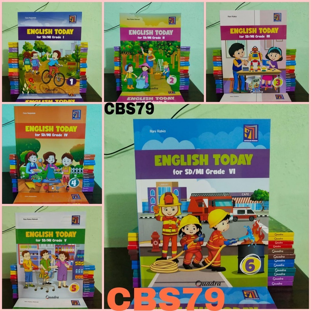 Buku English Today Kelas 1,2,3,4,5,6 SD Kurikulum Merdeka Quadra