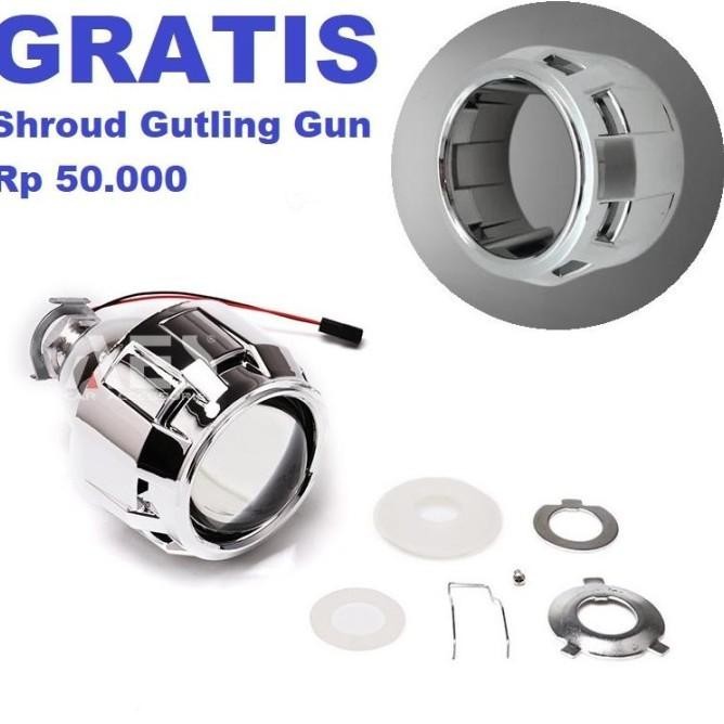 Terbaru!!! Lensa Led Projector Mobil Motor Shroud Gg H1 Projie Hid