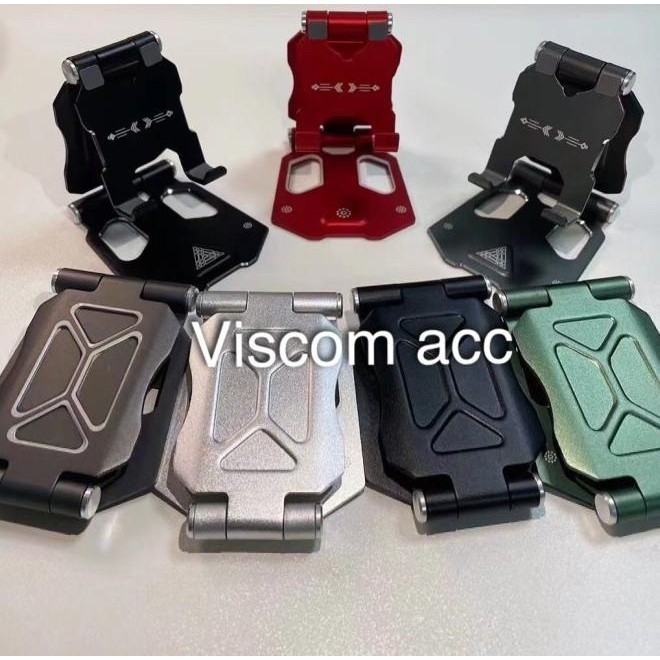 Holder Stand Meja Hp / Tablet Aluminium Lipat || Holder Dudukan Meja