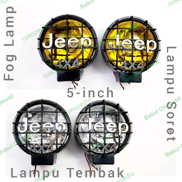 Shiteru Lampu Sorot Tembak Jeep 4X4 - 5" Inch