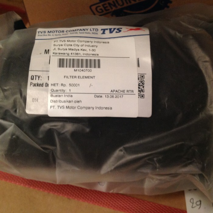 M1040700 Filter Element Filter Udara Apache Rtr Tvs Murah