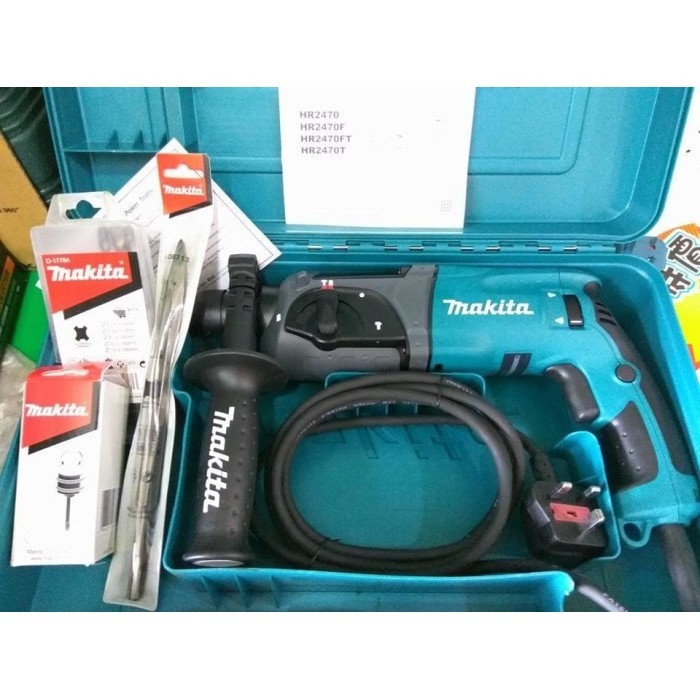 PROMO MESIN BOR HAMMER DRILL MAKITA HR2470 HR 2470 24 MM BONUS #ORIGINAL