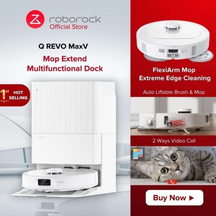 Roborock Q Revo MaxV Robot Vacuum | Mop Extend | 7000Pa Suction Power