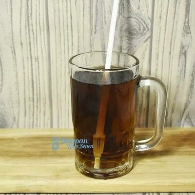 Gelas Gagang Kaca Beling Bening Awet Kuat Tahan Panas Kapasitas 340ML Set 6 Pcs Gelas Minum Air Teh 