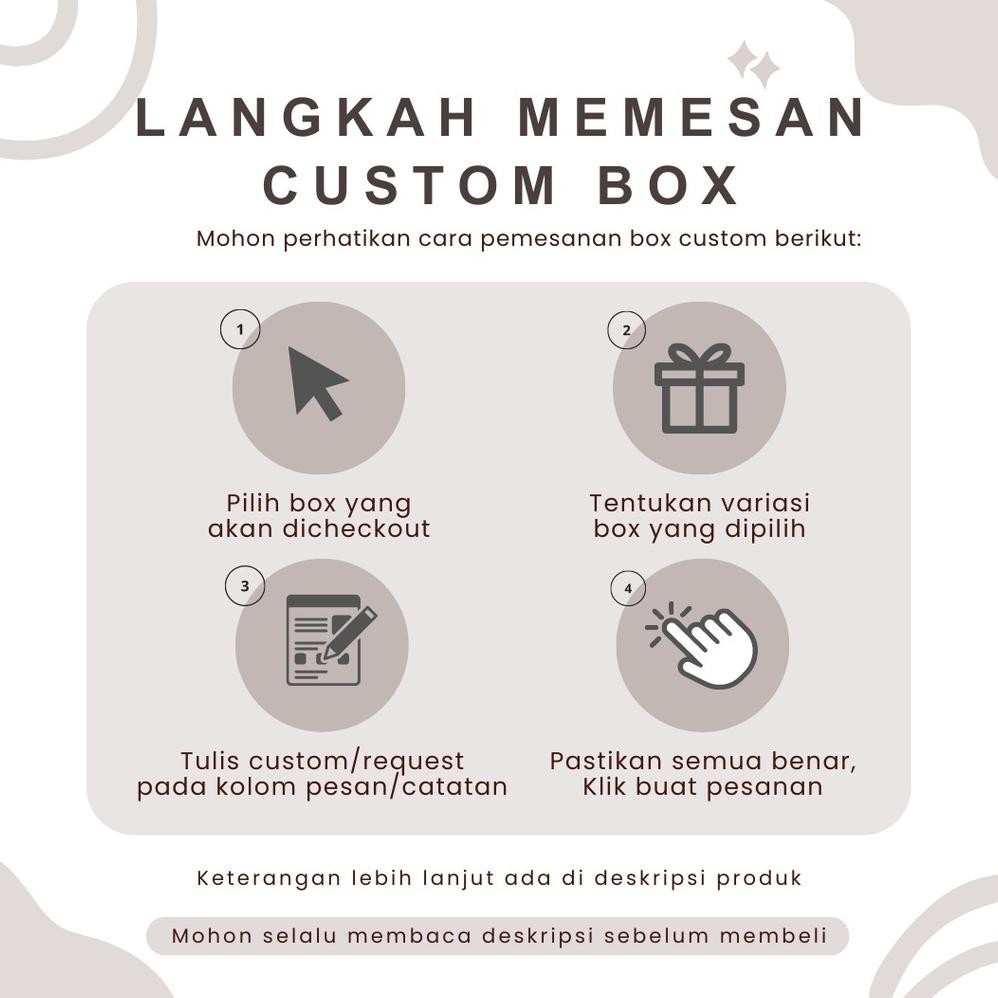 

Beli 2 Murah Hardbox Kancing Pita [30X18X6] Kotak Kado / Hardbox / Birthday Box / Box Hampers / Bridesmaid Box /