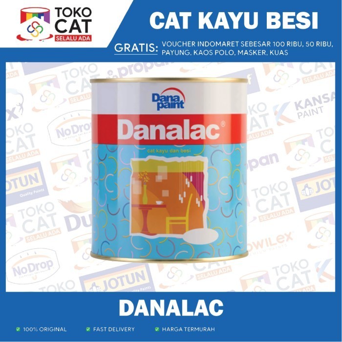 CAT MINYAK KAYU DAN BESI | DANALAC 1 KG | KEMASAN KALENG