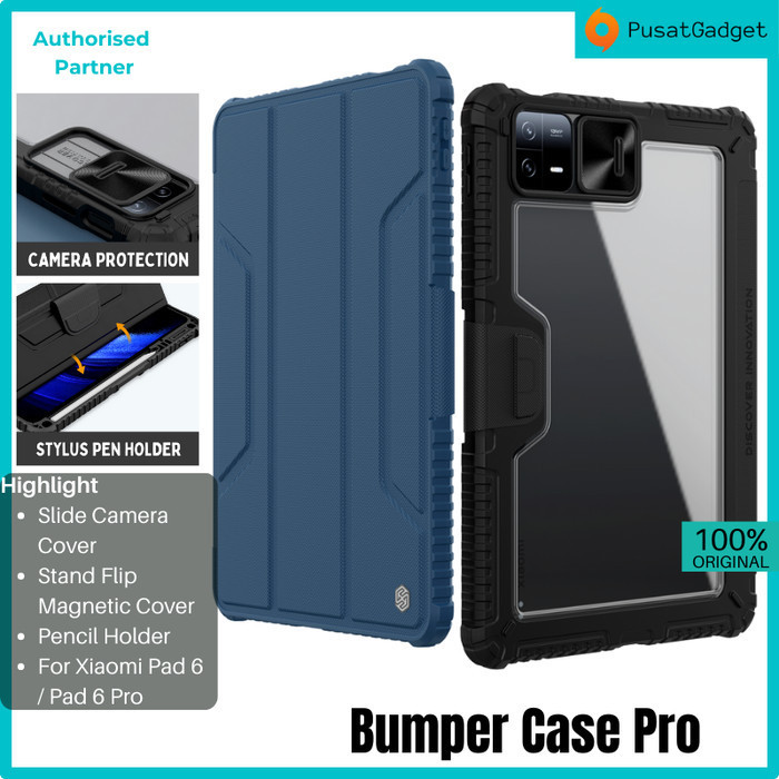 Case Xiaom 6 / Pad 6 Pro BUMPER PRO Leather Flip Stand Casing