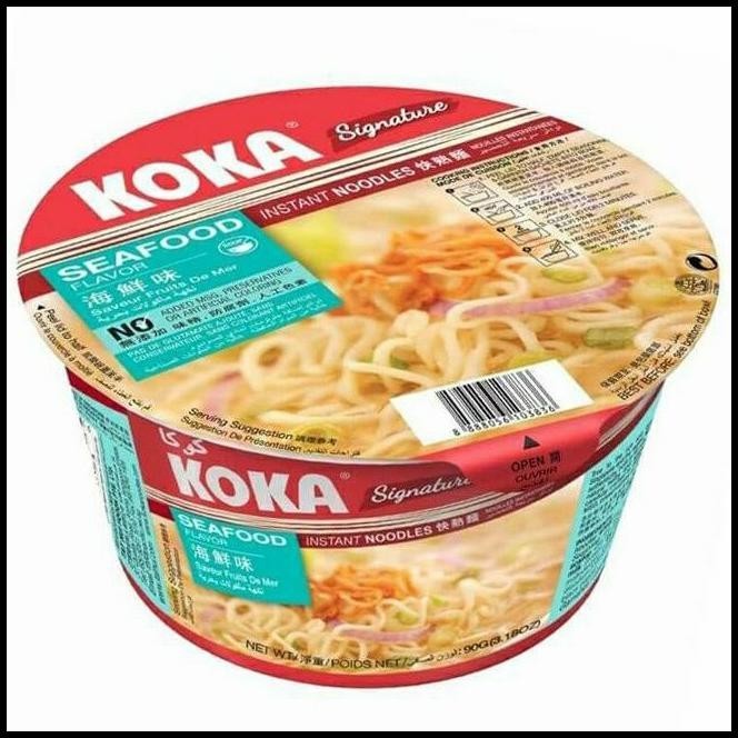 

Koka Bowl Seafood Flavour - Mie Instan Rasa Seafood Ala Singapura