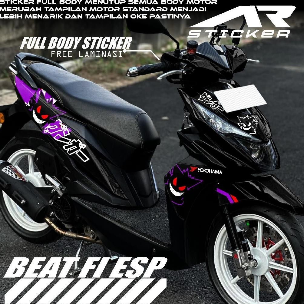 (COD) Decal Sticker BEAT ESP  2016 2017 2018 2019  Stiker Beat Full body Desain POKEMON