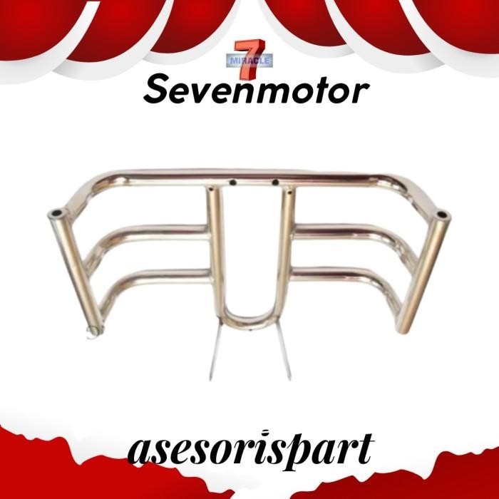 Engine Guard Tubular Tiger Britis Mercy Cb100 125 Dan Lainnya Import Premium