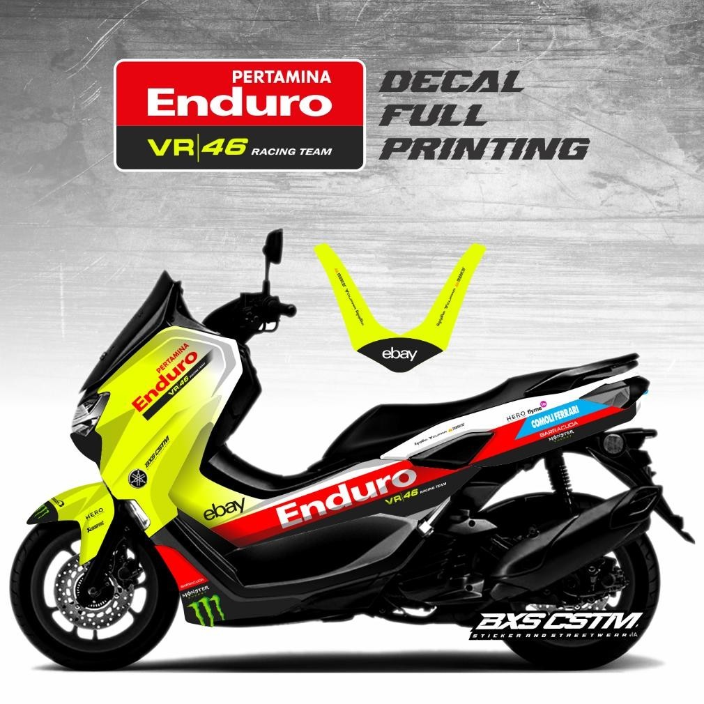 DECAL FULL YAMAHA NMAX LIVERY PERTAMINA ENDUR0O VR46 RACING TEAM MOTOGP
