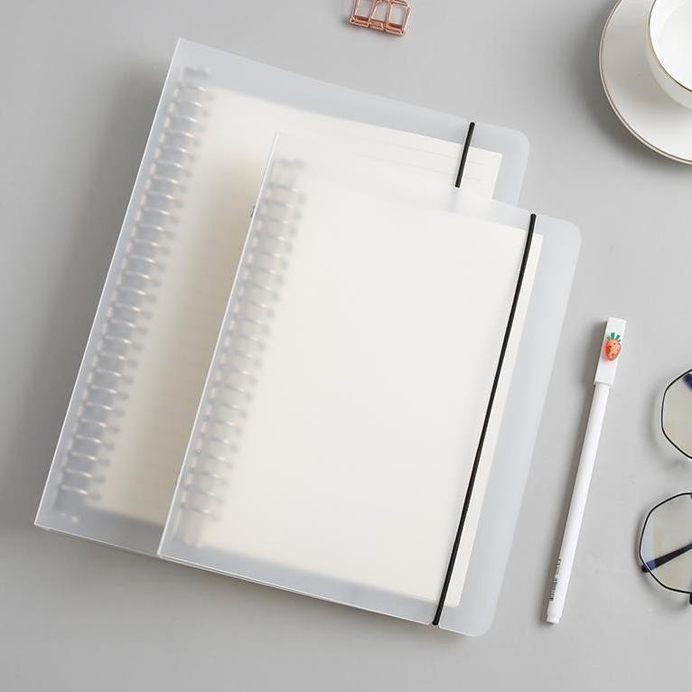 

Promo 6.6 Binder Ukuran B5 A5 20/26 Ring Transparan Matte Doff Aesthetic Cover Ring Sampul Loose Leaf Mb0122 Original