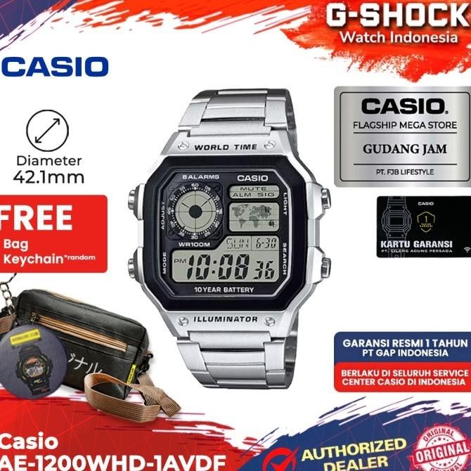 Casio General AE-1200WHD-1AVDF AE-1200WHD AE-1200 AE1200WHD AE 1200WHD