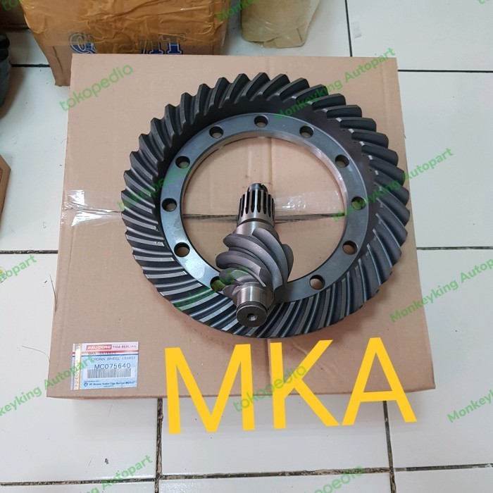 Part Qualitas Gear Set Gigi Gardan Crown Wheel Canter Ps125T 6X40 P/N Mc075640 Original Asli