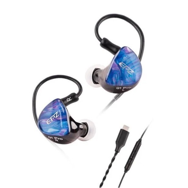 Epz Q1 Pro Earphone Wired Hifi Bass Dynamic Driver In Ear Earphone