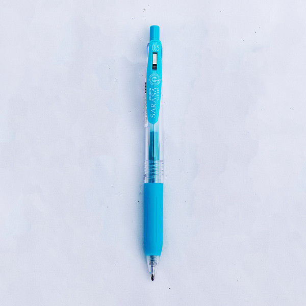 

Zebra Sarasa - Pulpen Clip 0.5 warna blue green