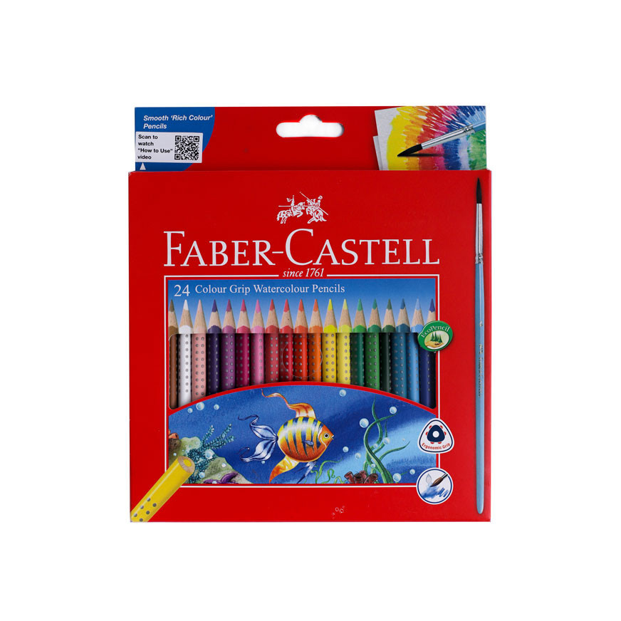 

Faber-Castell - Pensil Warna Grip (Watercolour) 24 Warna